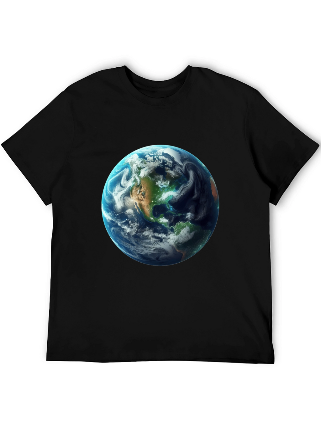 Earth Graphic Black T-Shirt