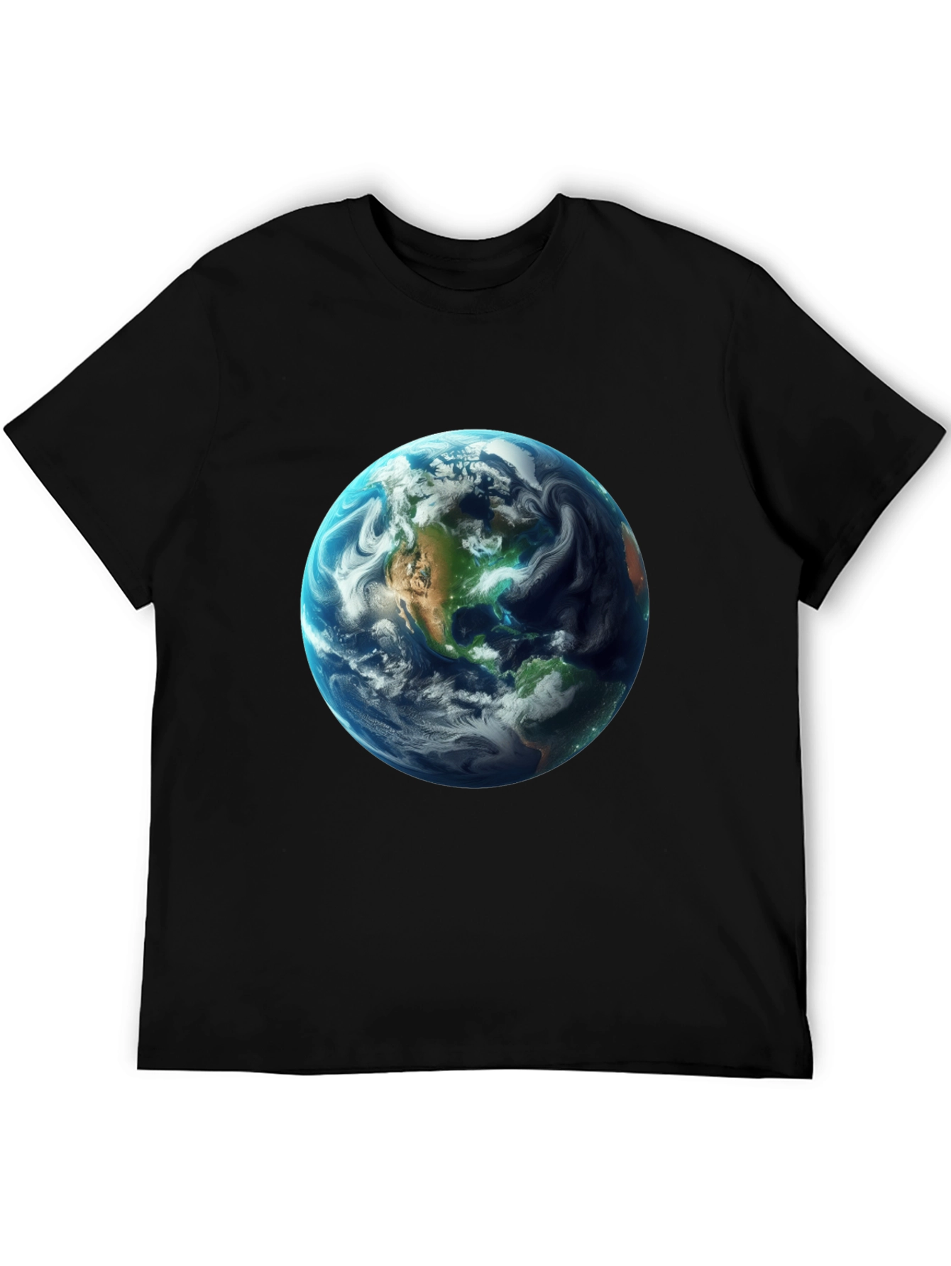 Earth Graphic Black T-Shirt