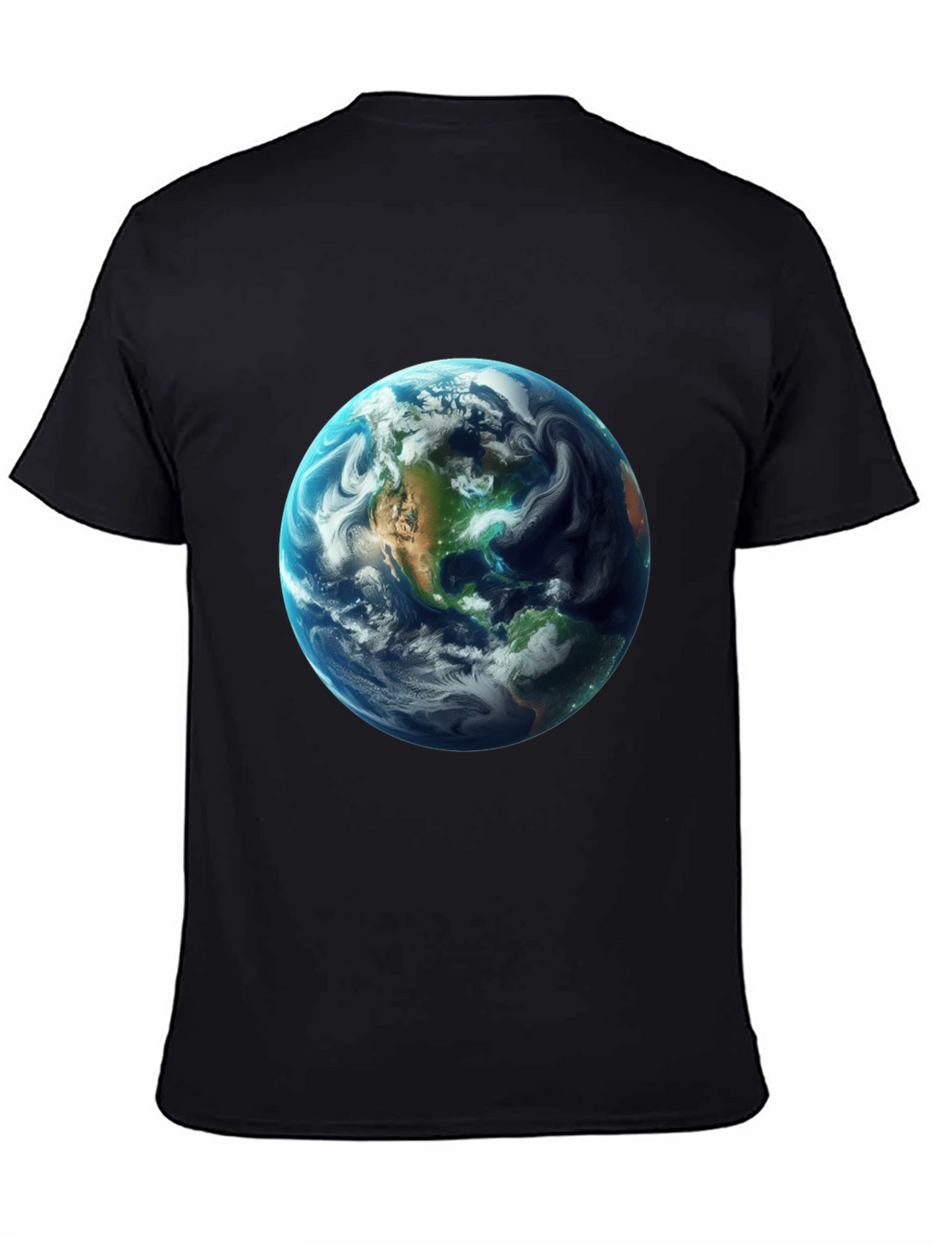 Earth Graphic Black T-Shirt