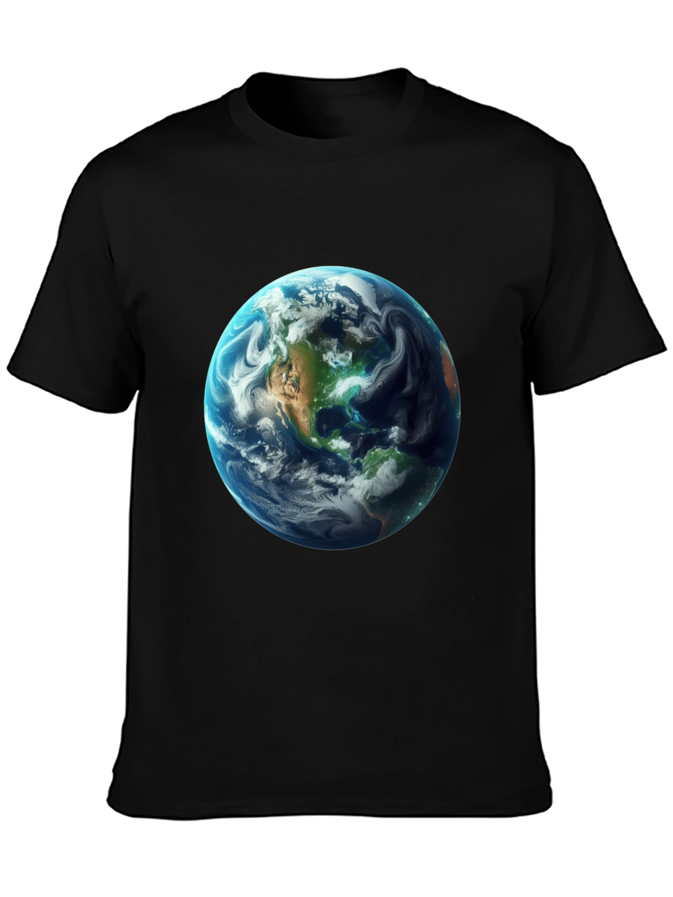 Earth Graphic Black T-Shirt