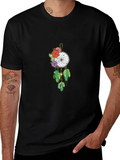 Dreamcatcher Floral T-Shirt - Black Cotton Tee