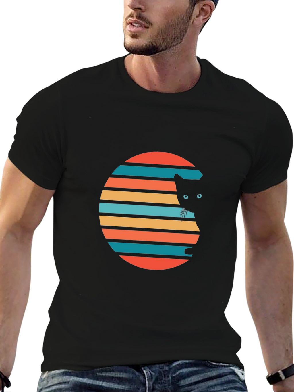 Retro Cat Graphic Tee