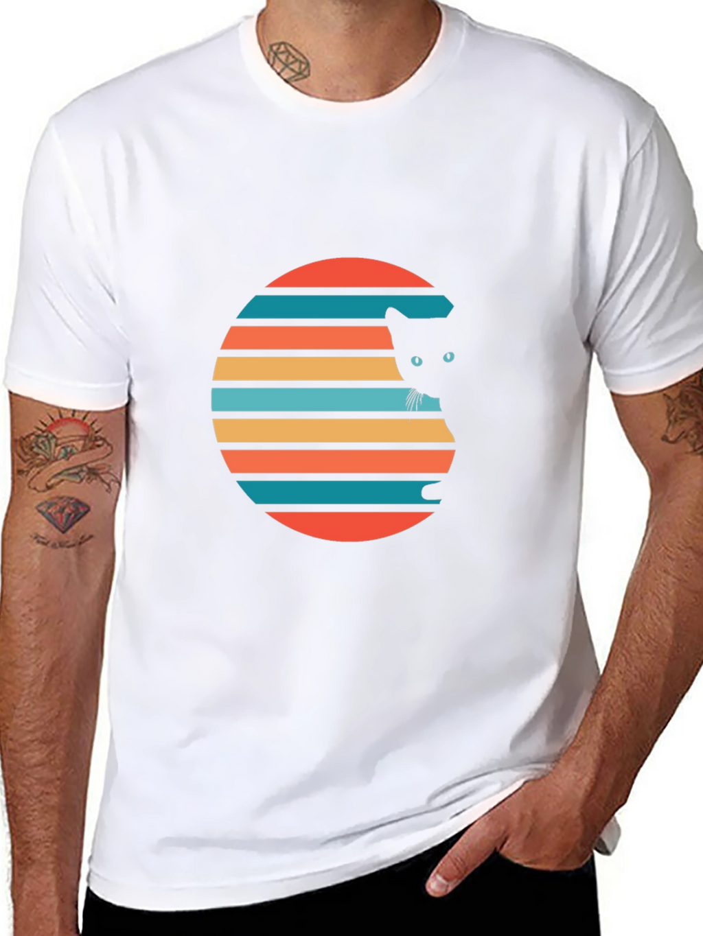 Retro Cat Graphic Tee