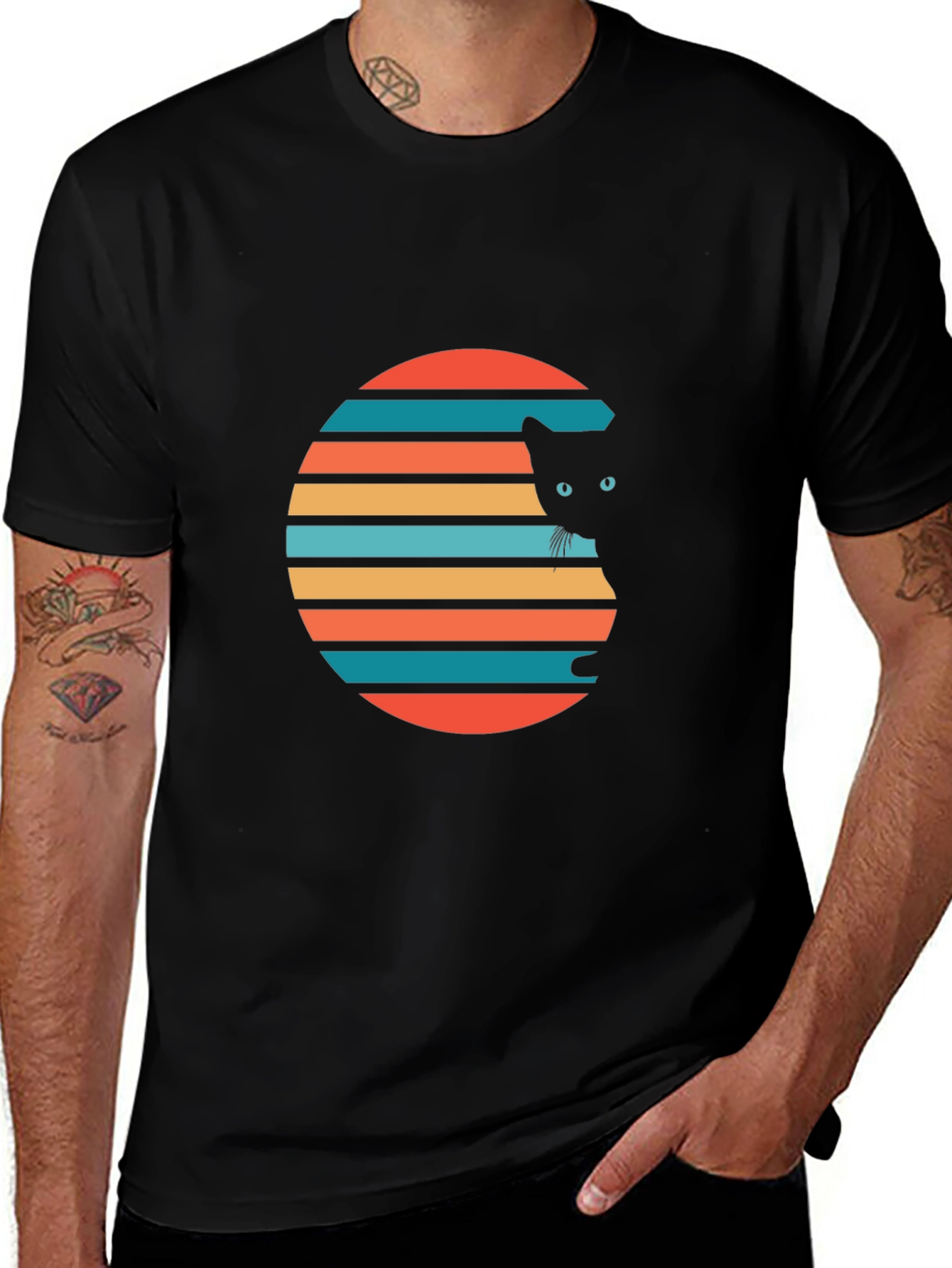 Retro Cat Graphic Tee