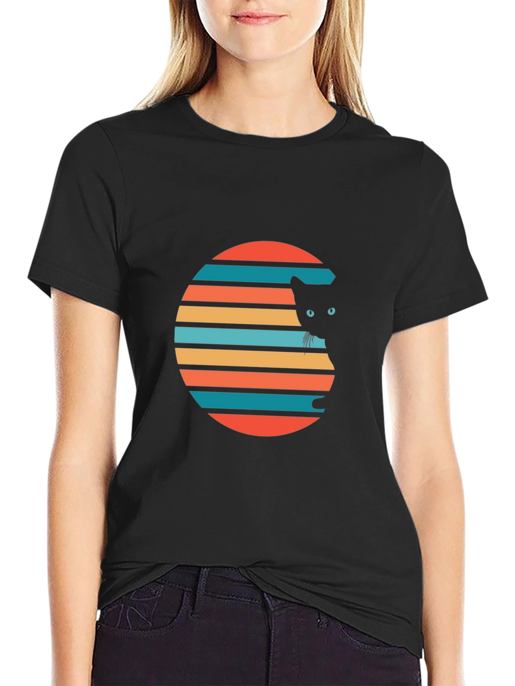 Retro Cat Graphic Tee
