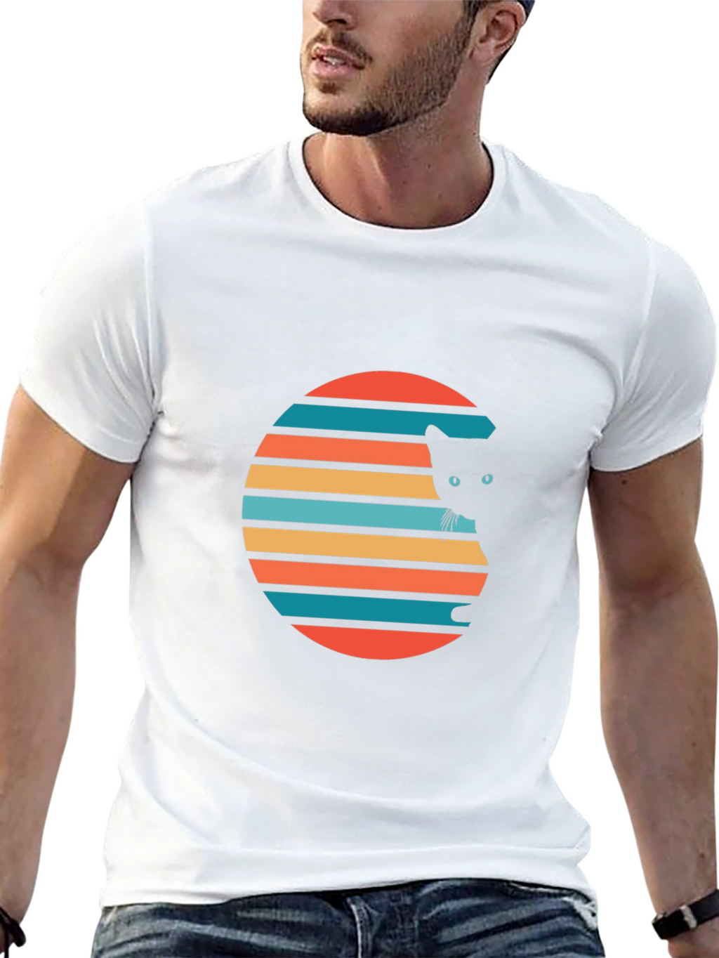 Retro Cat Graphic Tee
