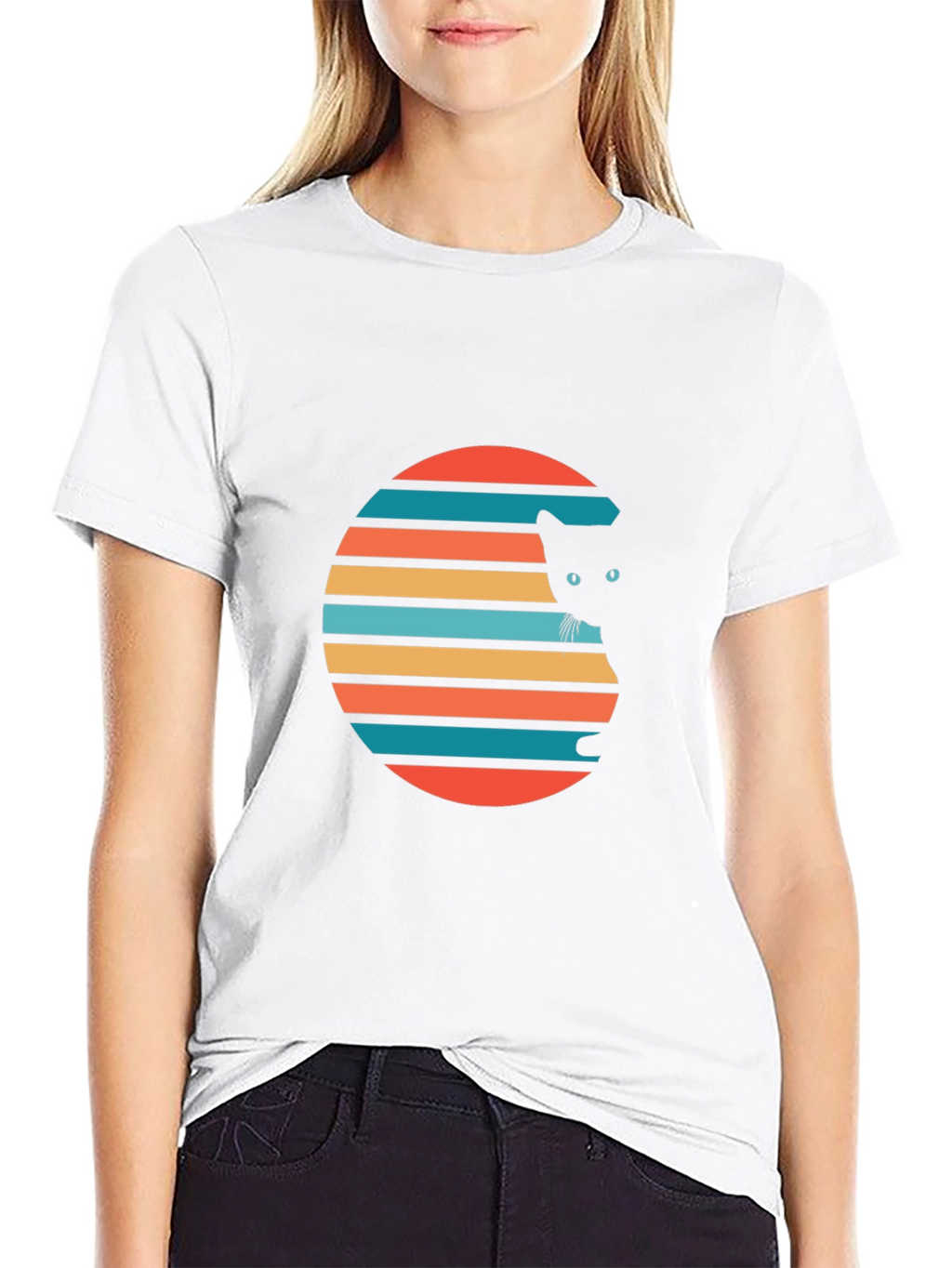 Retro Cat Graphic Tee