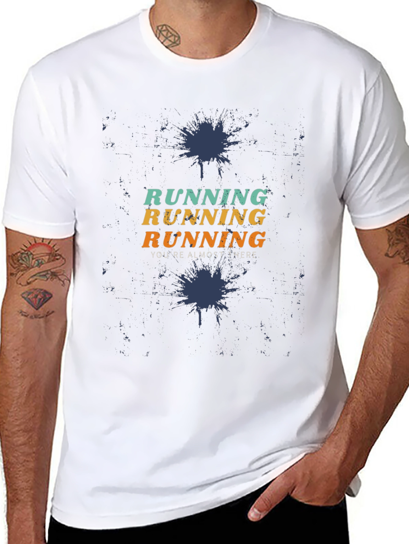 Running Motivation Graphic Tee - Youre Almost There!