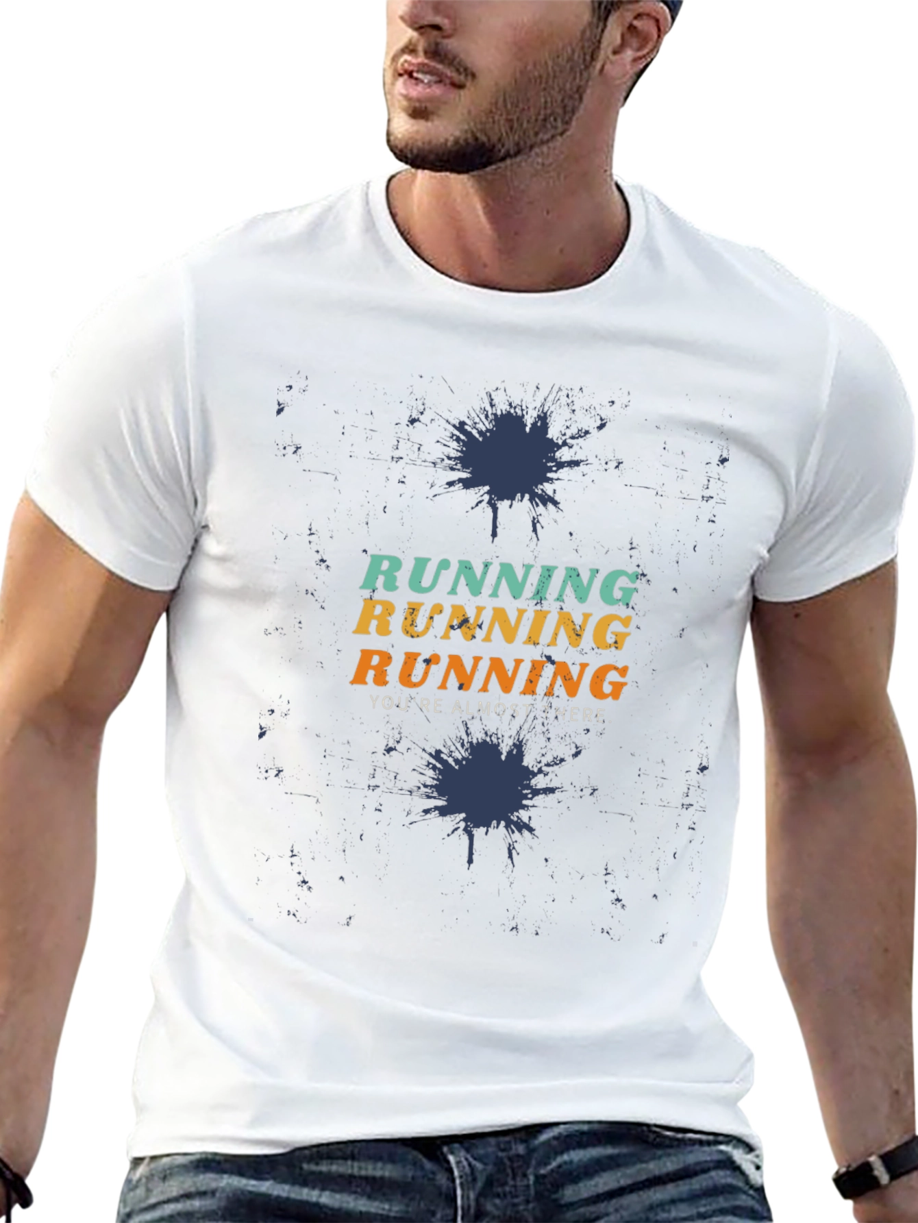 Running Motivation Graphic Tee - Youre Almost There!