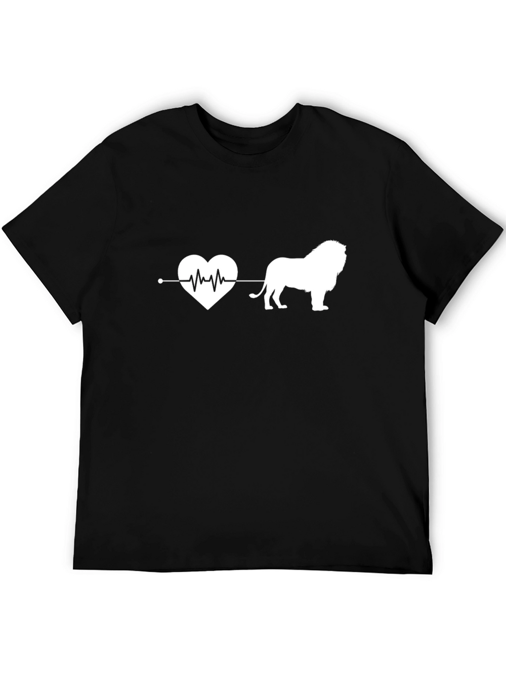 Lion Heartbeat T-Shirt - Animal Lover Tee