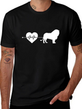 Lion Heartbeat T-Shirt - Animal Lover Tee