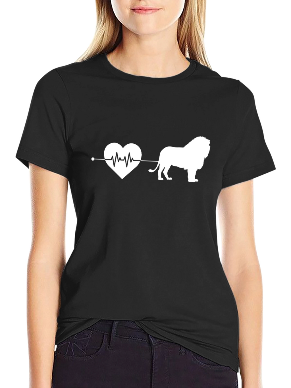 Lion Heartbeat T-Shirt - Animal Lover Tee