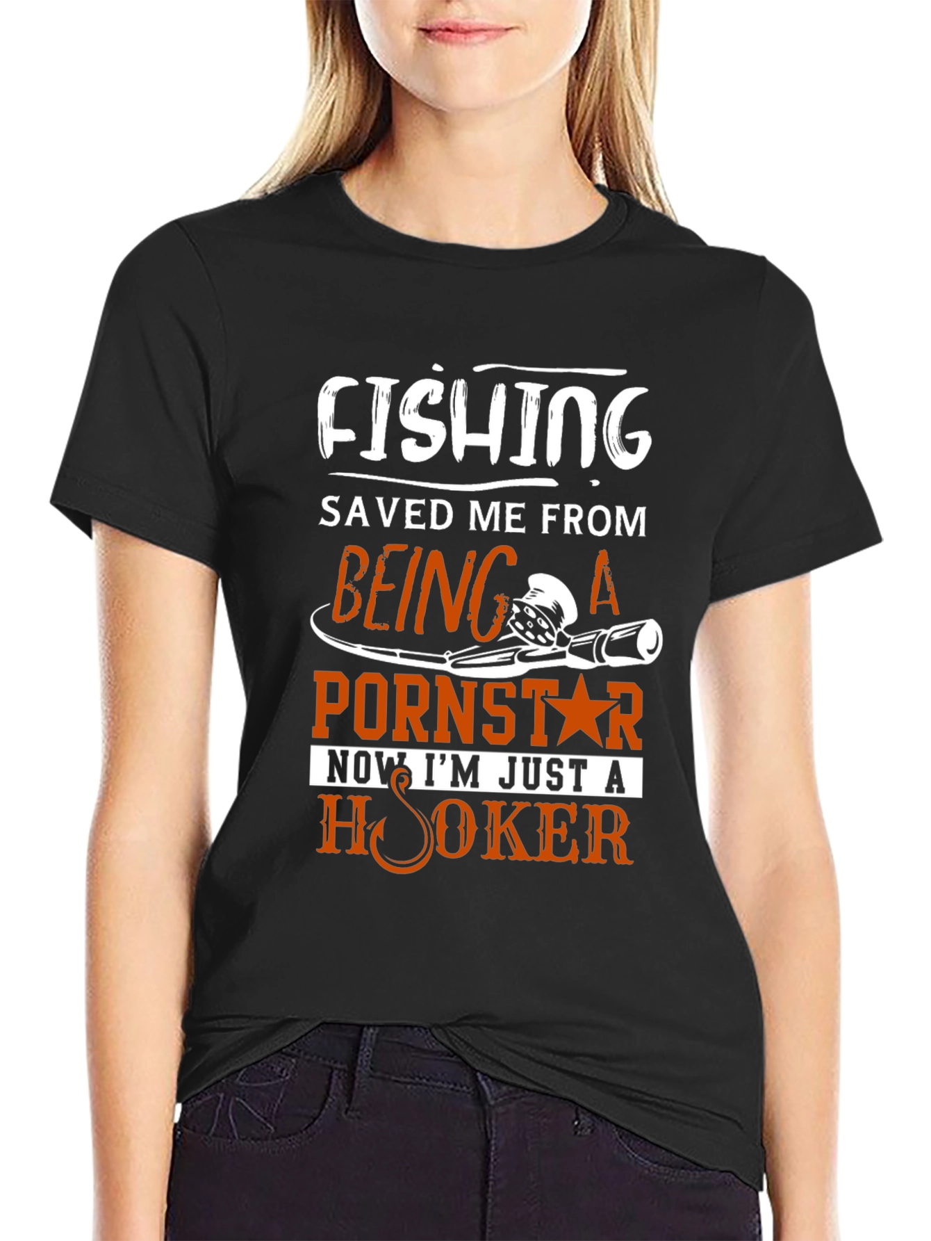 Fishing Saved Me From Pornstar T-Shirt