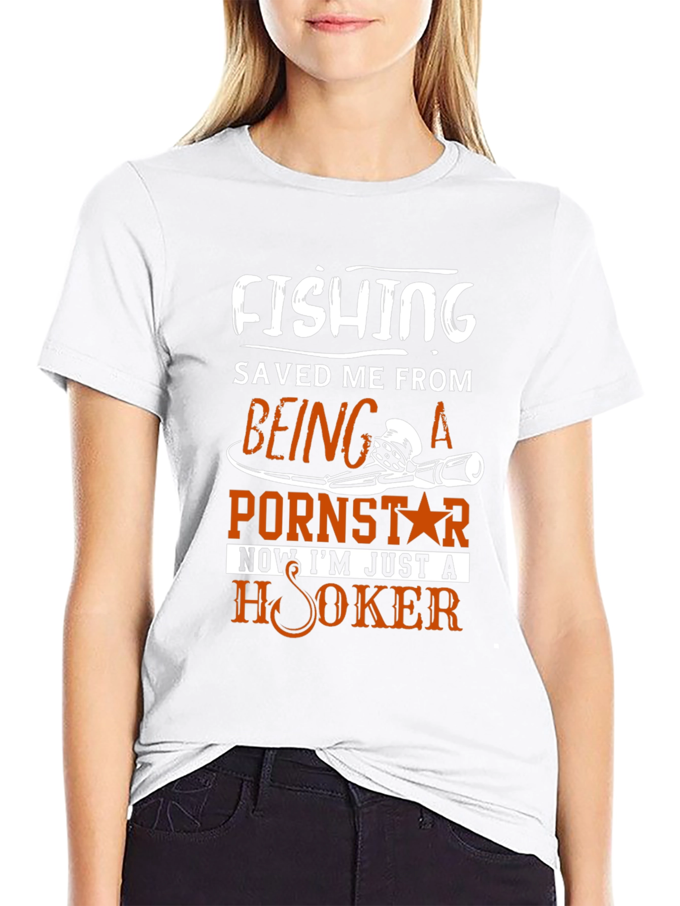 Fishing Saved Me From Pornstar T-Shirt