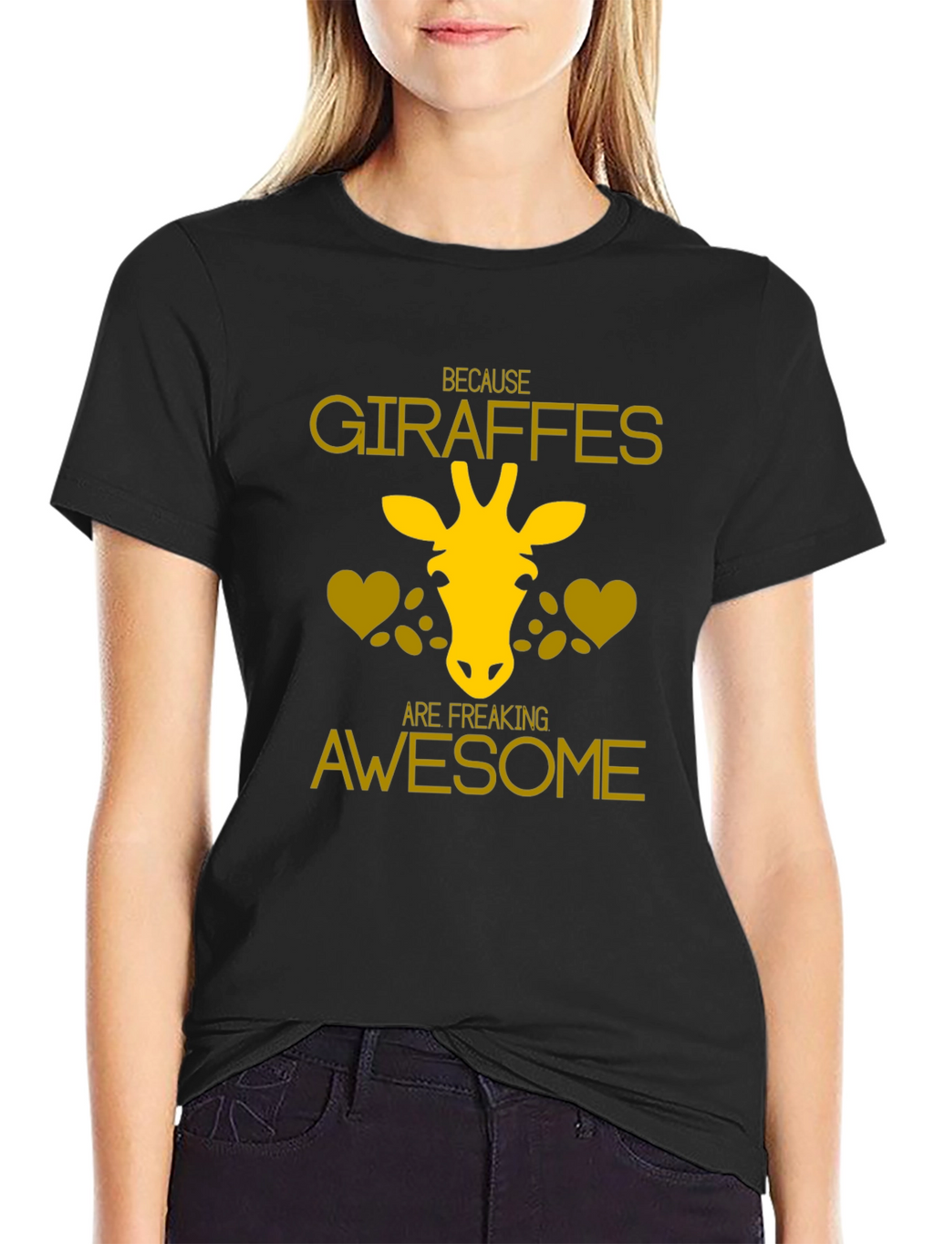Giraffe Lover T-Shirt - Because Giraffes Are Awesome