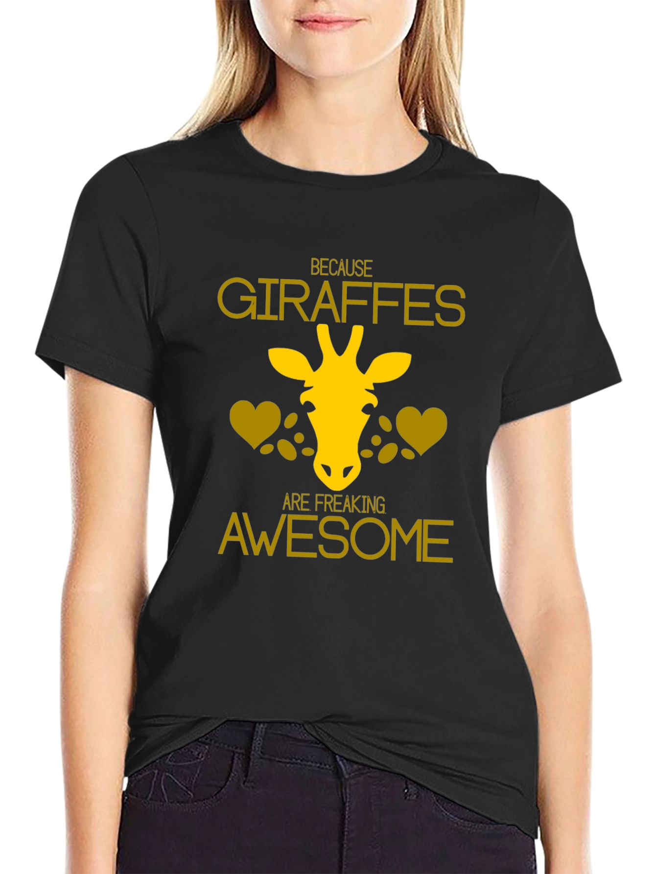 Giraffe Lover T-Shirt - Because Giraffes Are Awesome