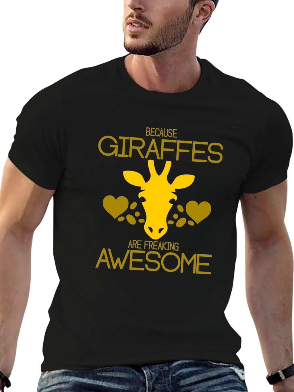 Giraffe Lover T-Shirt - Because Giraffes Are Awesome