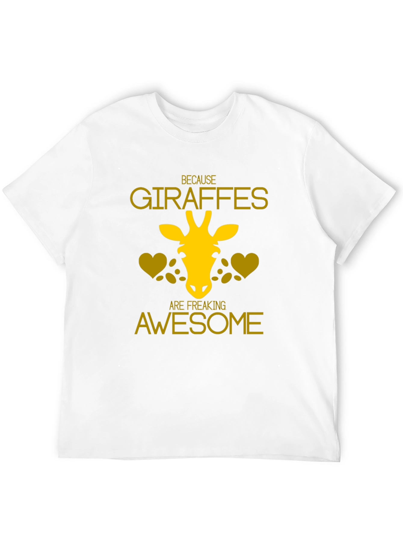 Giraffe Lover T-Shirt - Because Giraffes Are Awesome