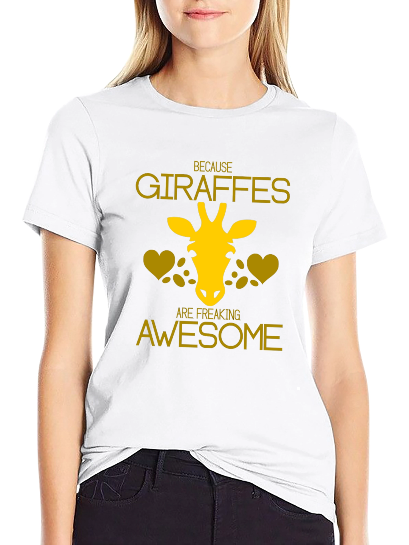 Giraffe Lover T-Shirt - Because Giraffes Are Awesome