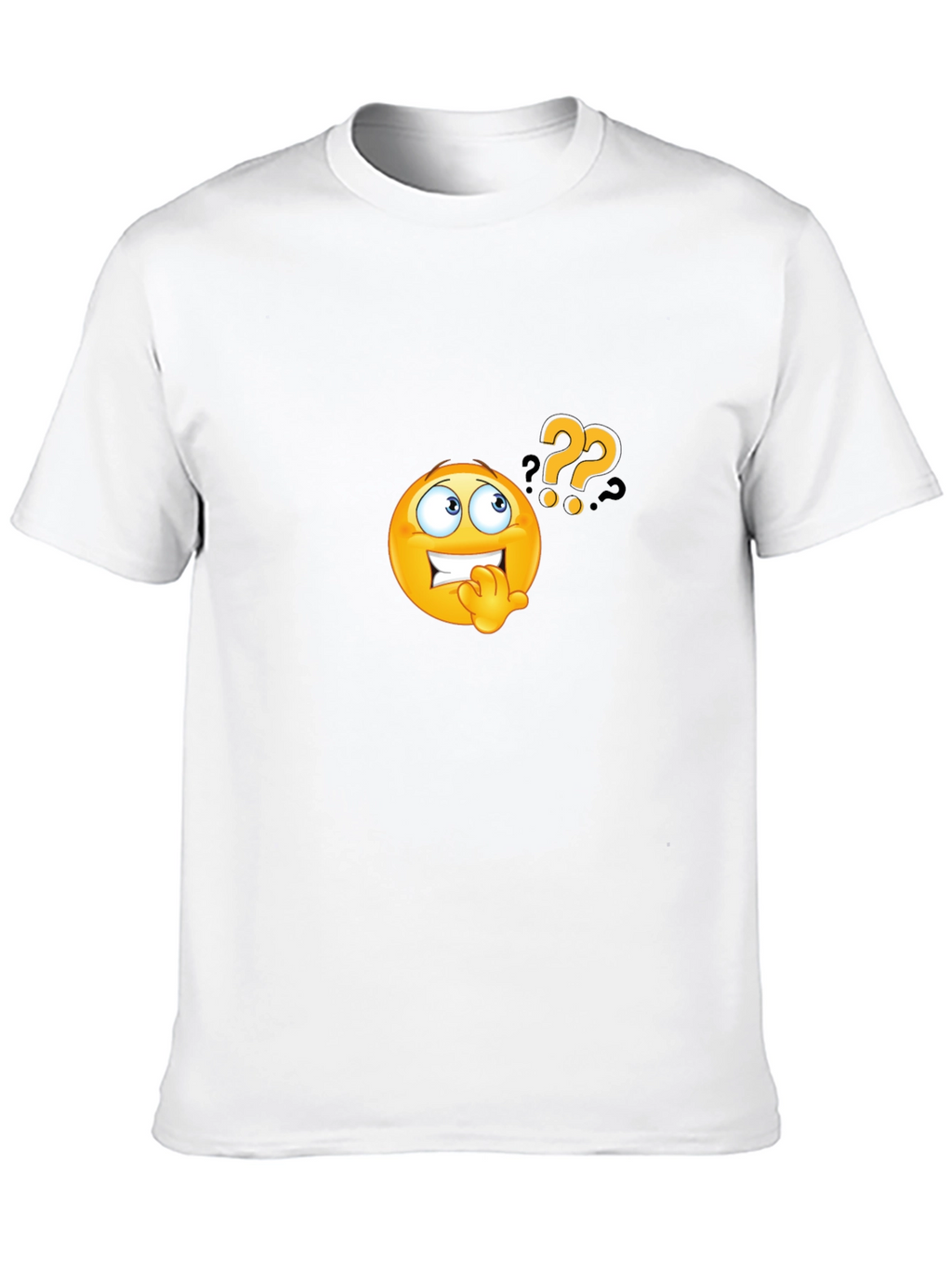 Questioning Emoji Black T-Shirt