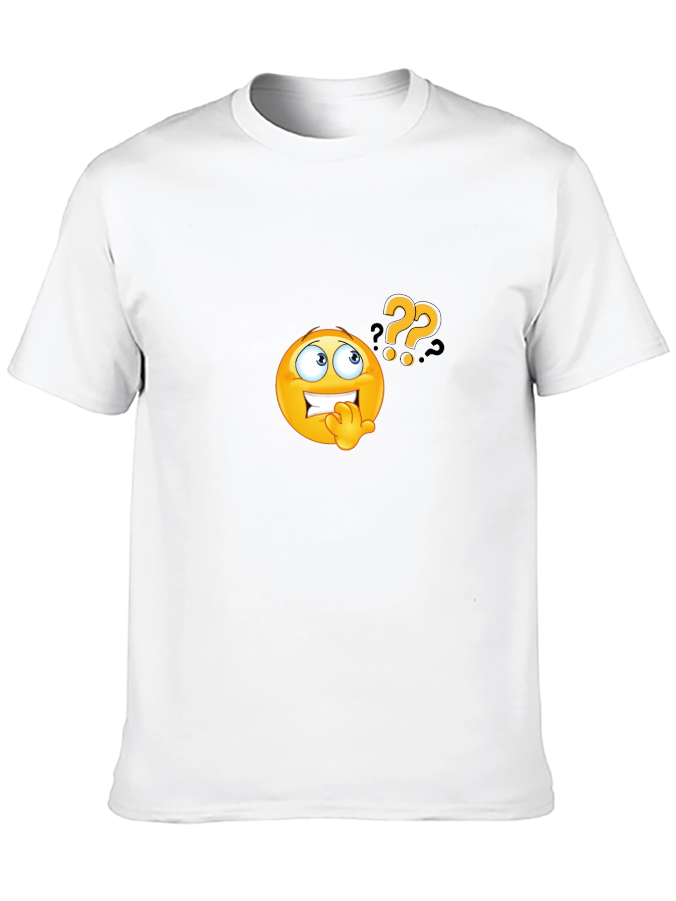Questioning Emoji Black T-Shirt