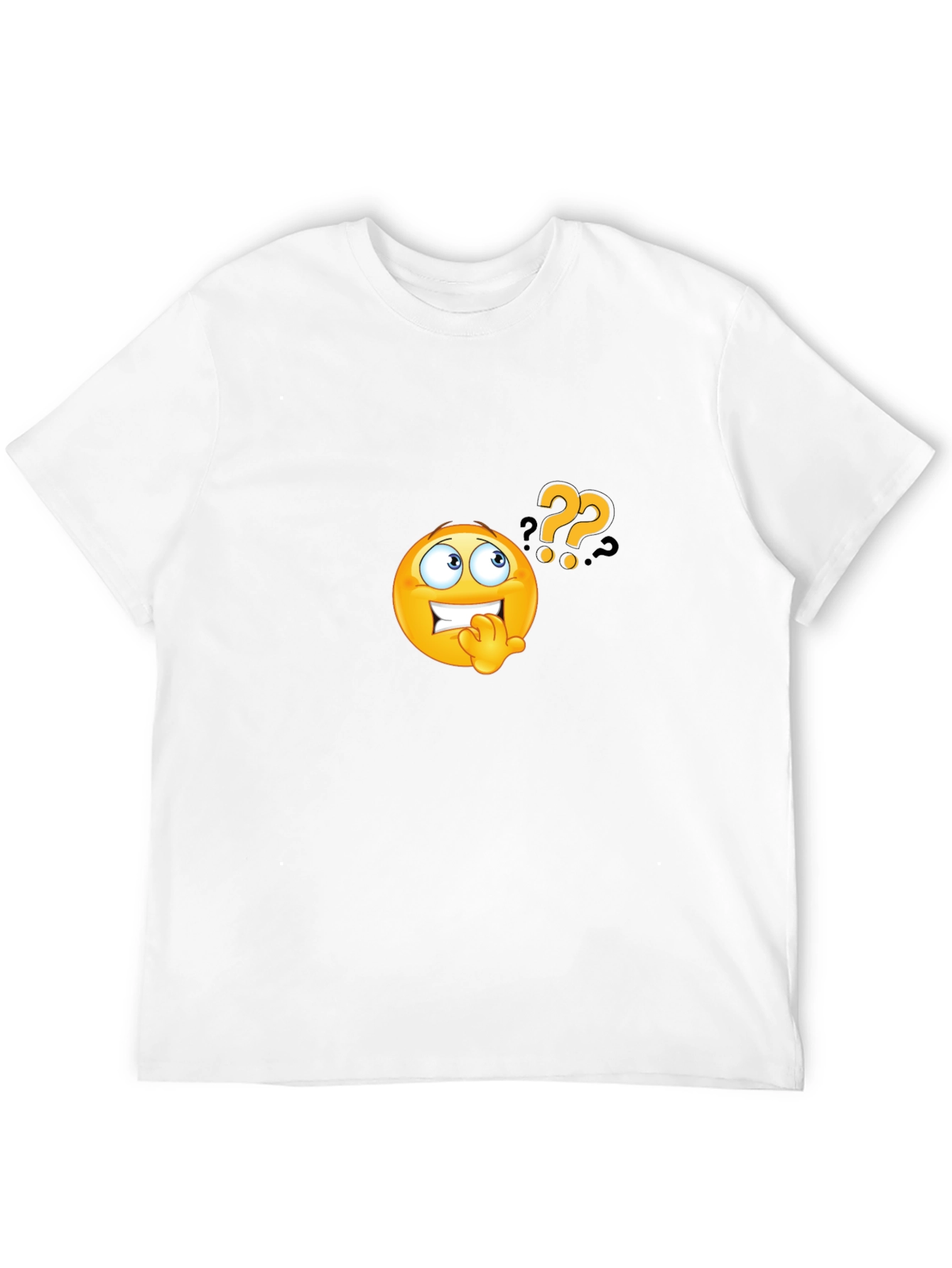 Questioning Emoji Black T-Shirt