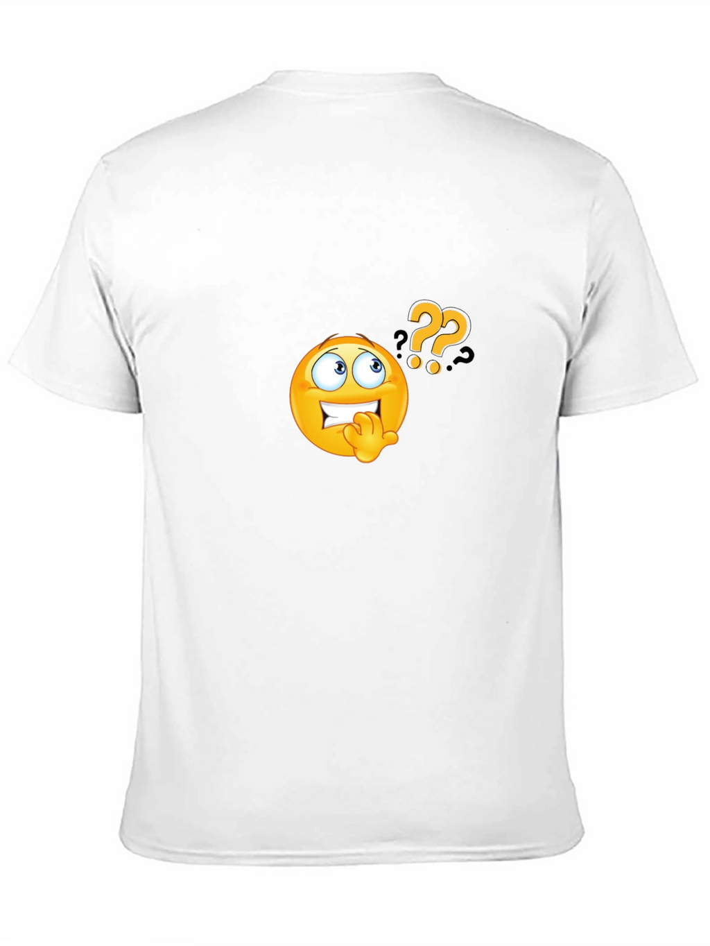 Questioning Emoji Black T-Shirt