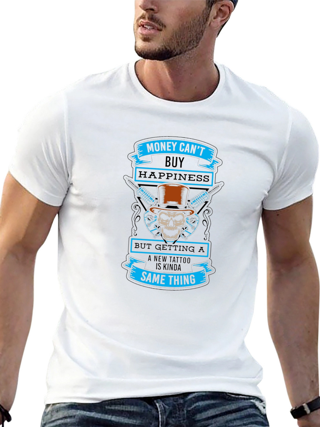 Money Cant Buy Happiness Tattoo T-Shirt