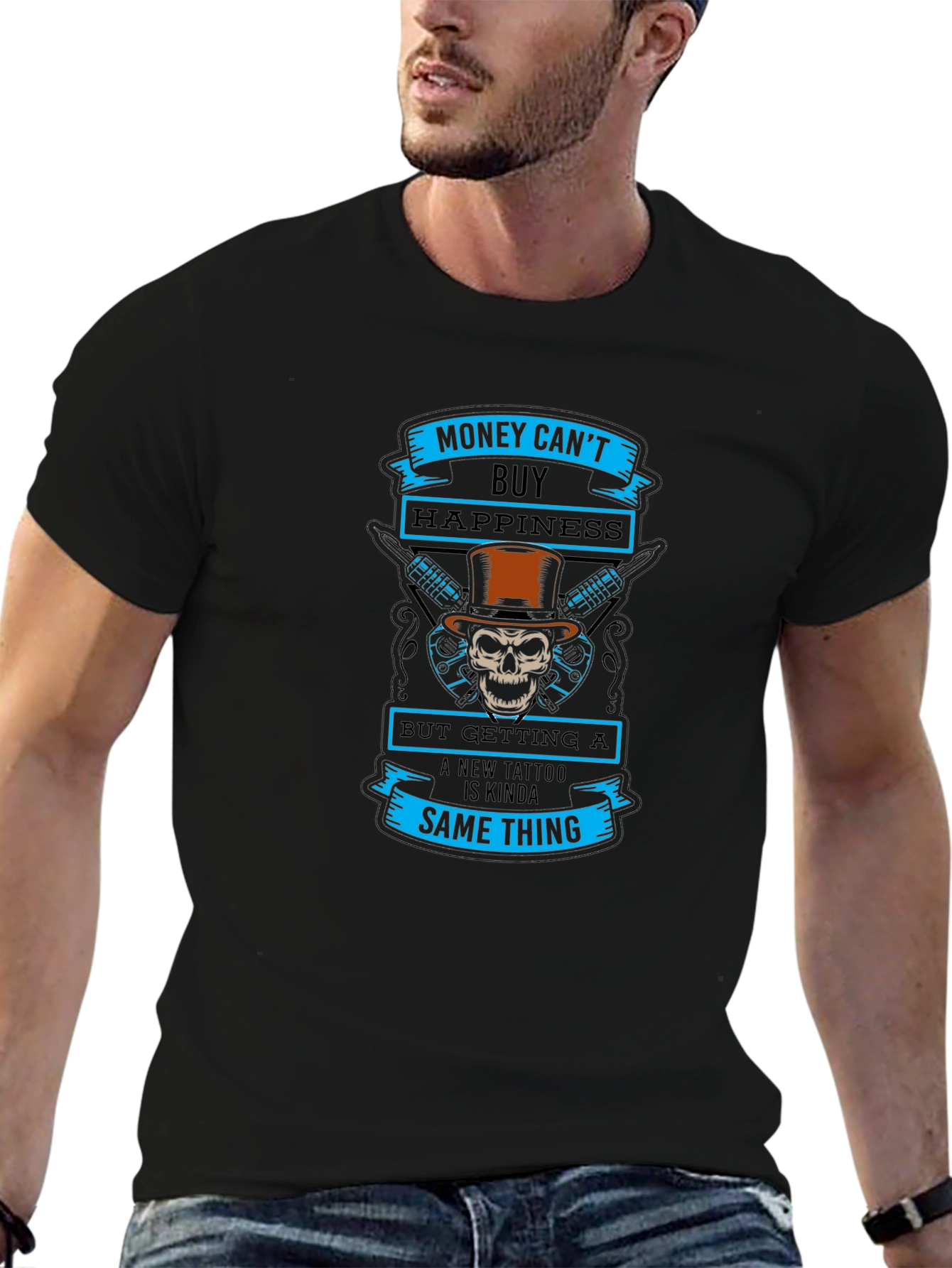 Money Cant Buy Happiness Tattoo T-Shirt