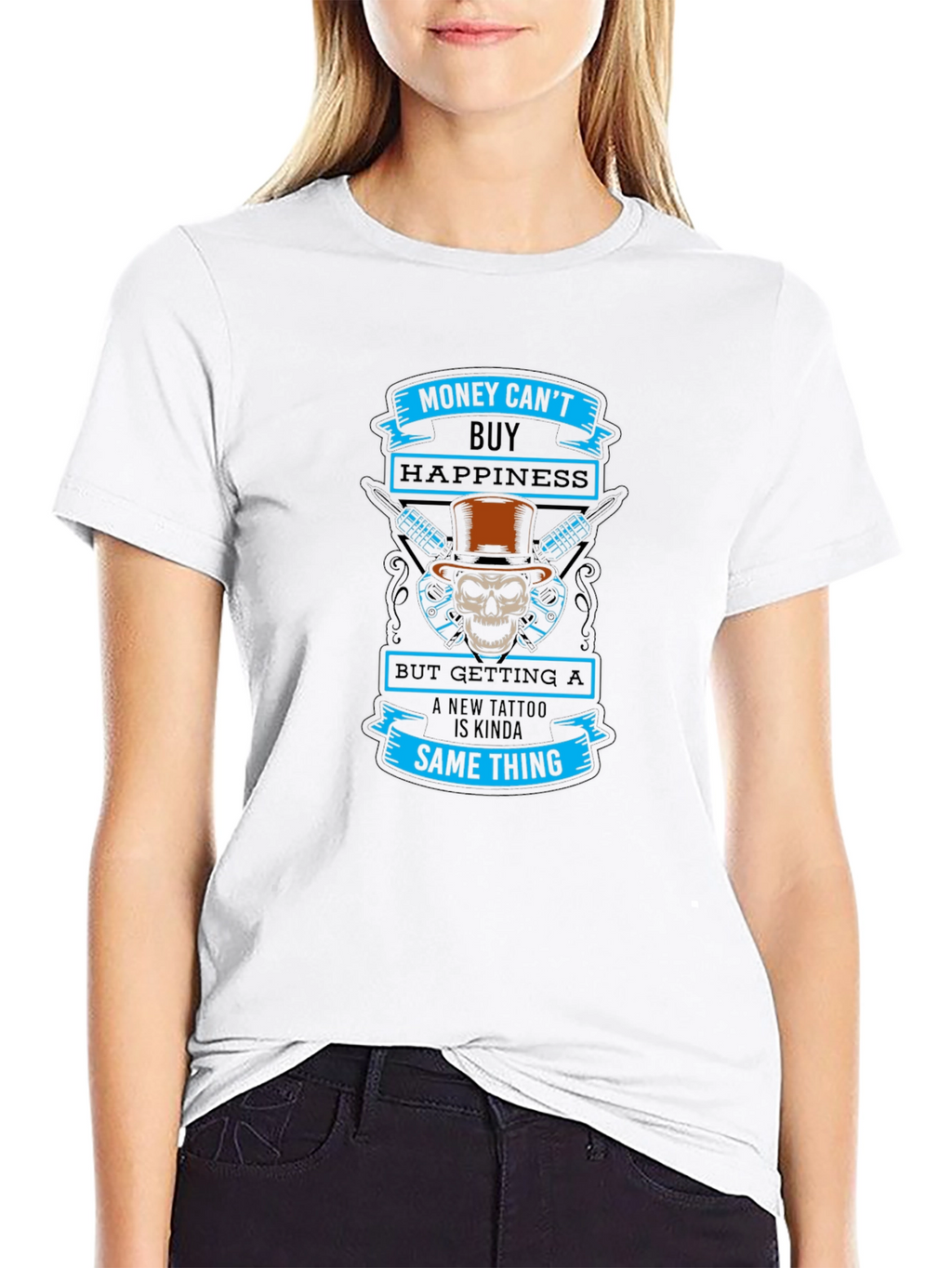 Money Cant Buy Happiness Tattoo T-Shirt