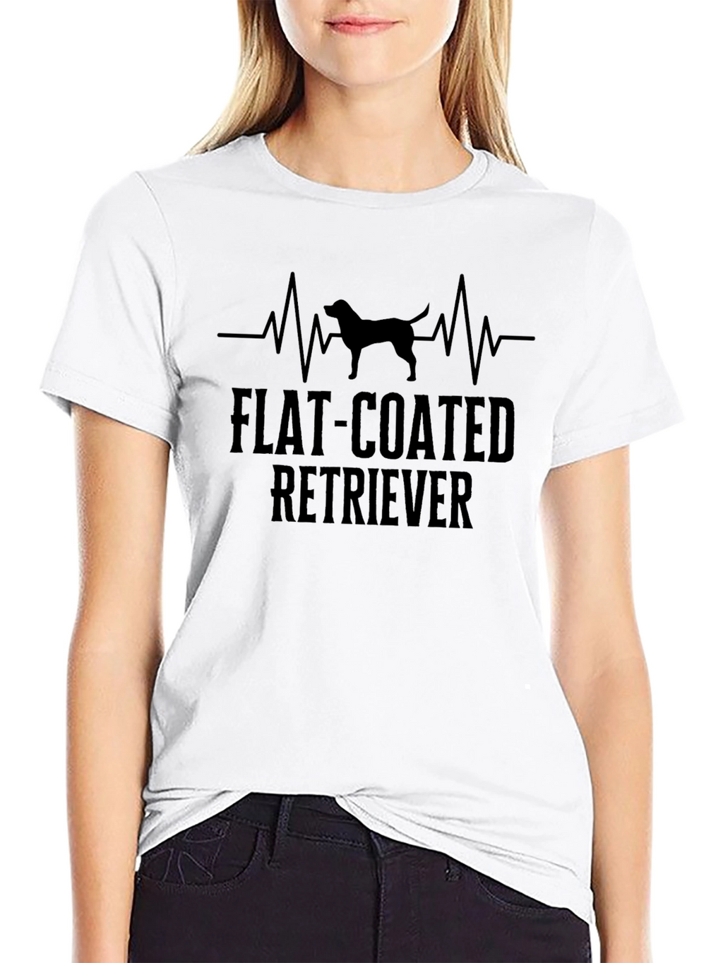 Flat-Coated Retriever Heartbeat T-Shirt
