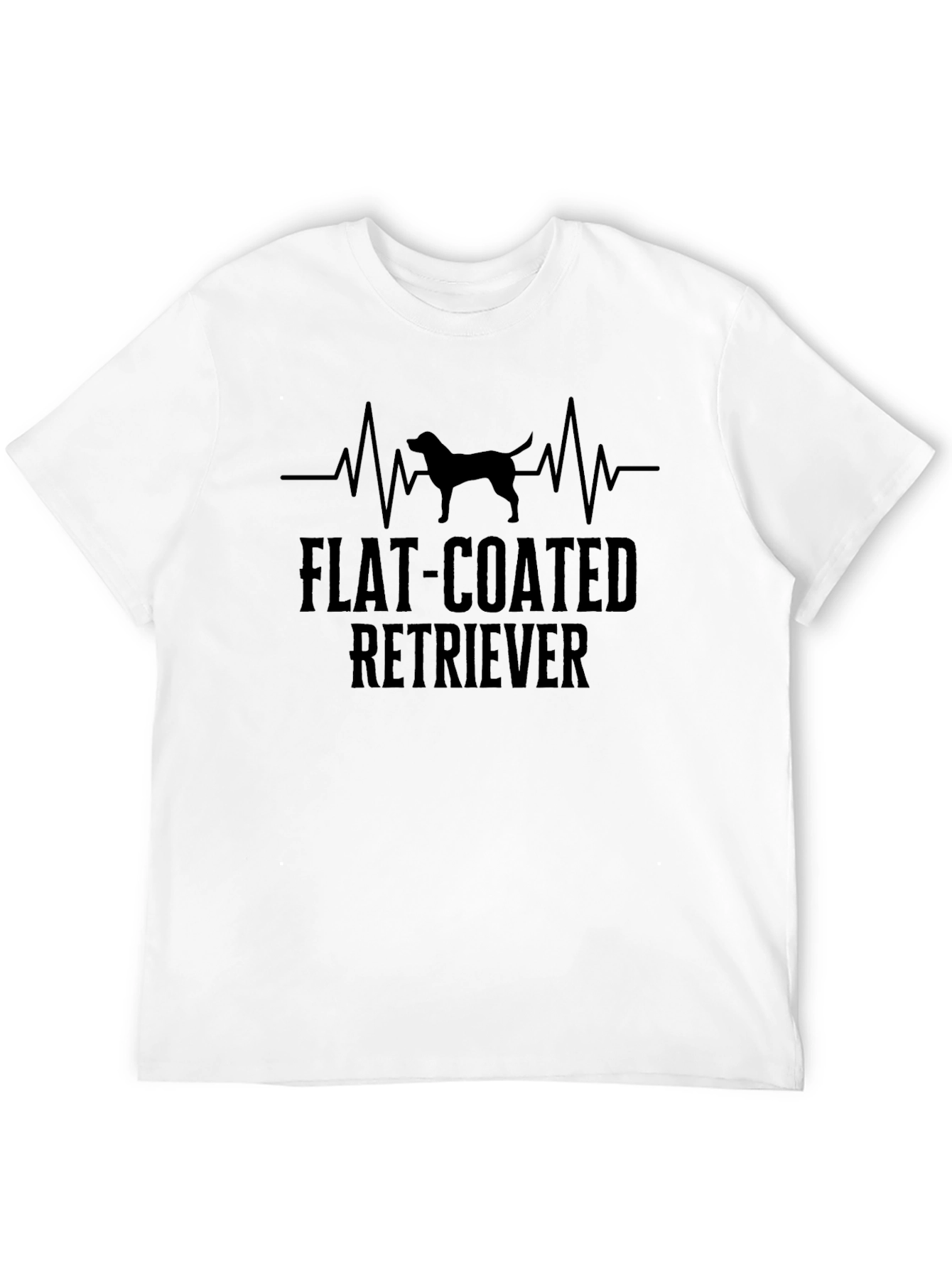 Flat-Coated Retriever Heartbeat T-Shirt
