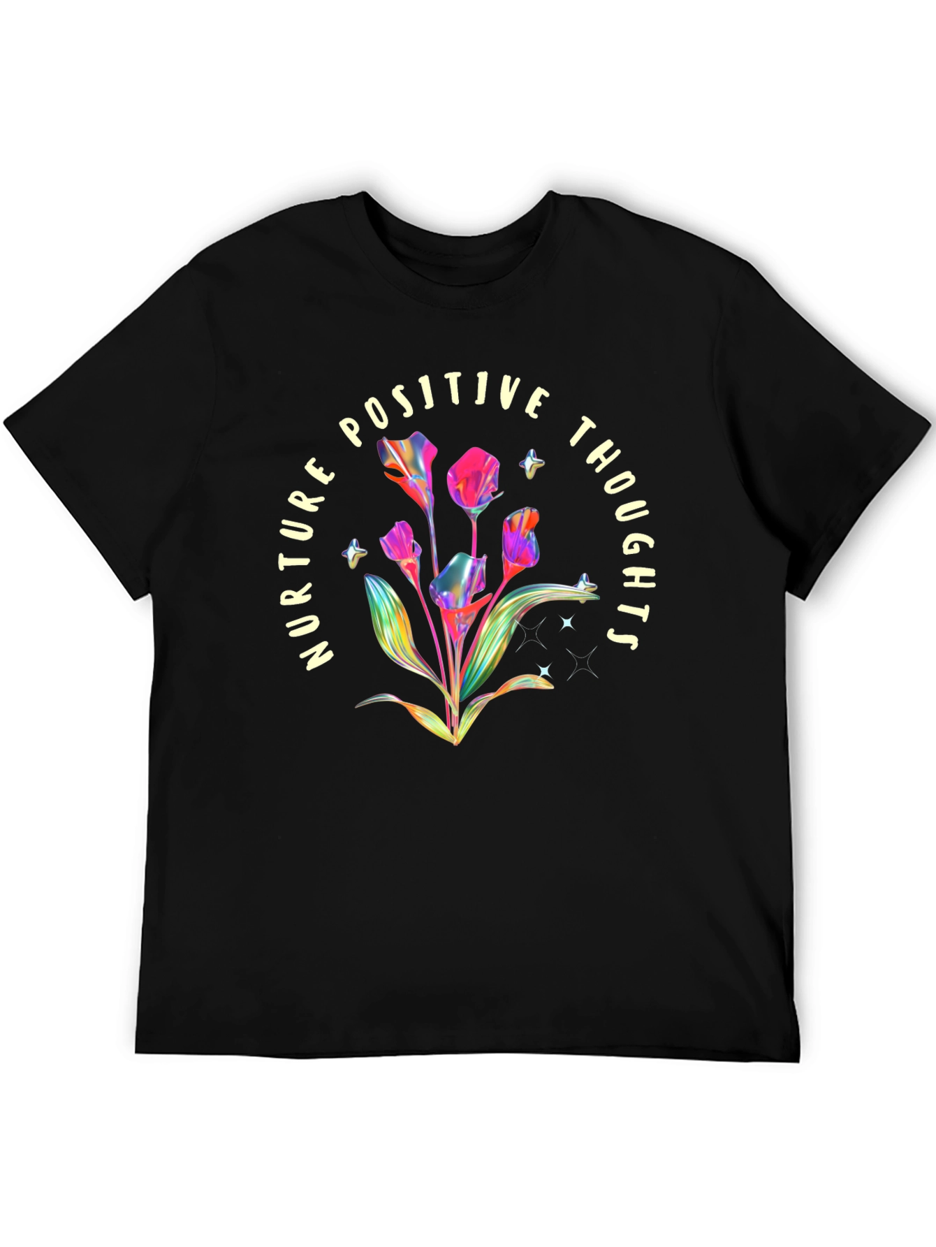 Nurture Positive Thoughts Graphic T-Shirt