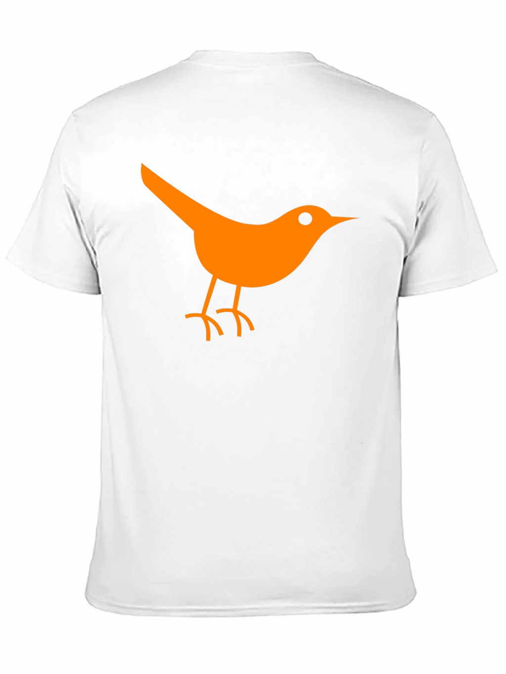 Orange Bird Graphic Black T-Shirt