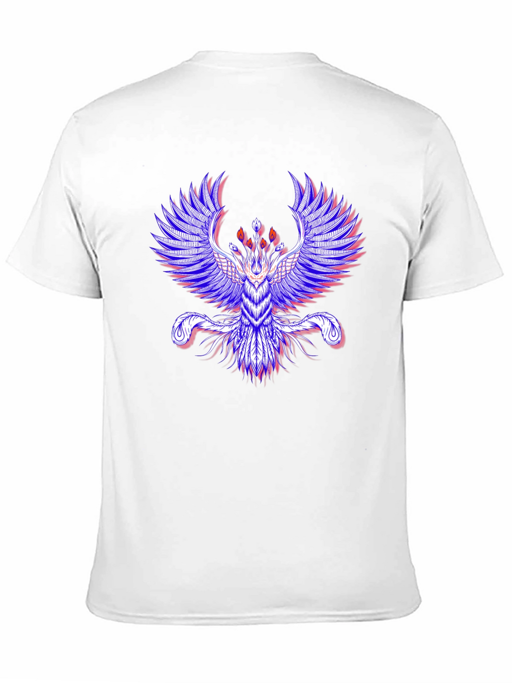 Phoenix Graphic Print Mens Black T-Shirt