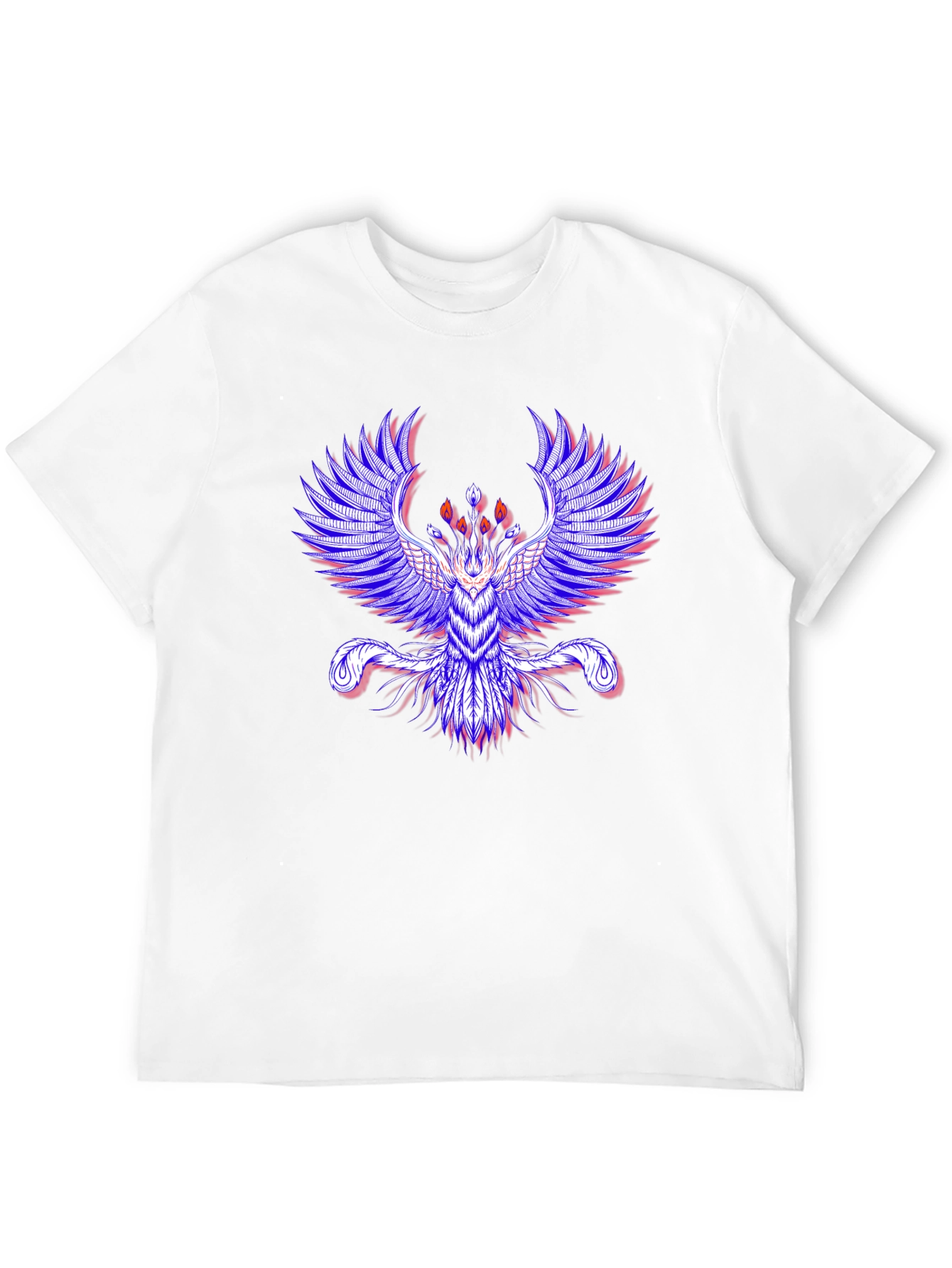 Phoenix Graphic Print Mens Black T-Shirt