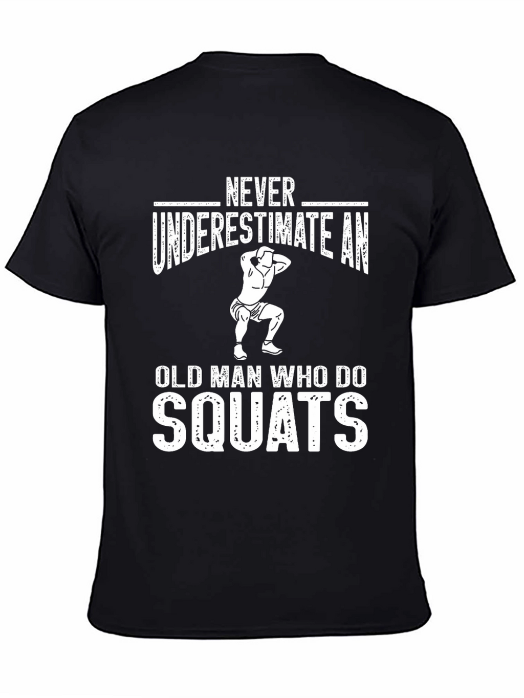 Squats Old Man Graphic Tee