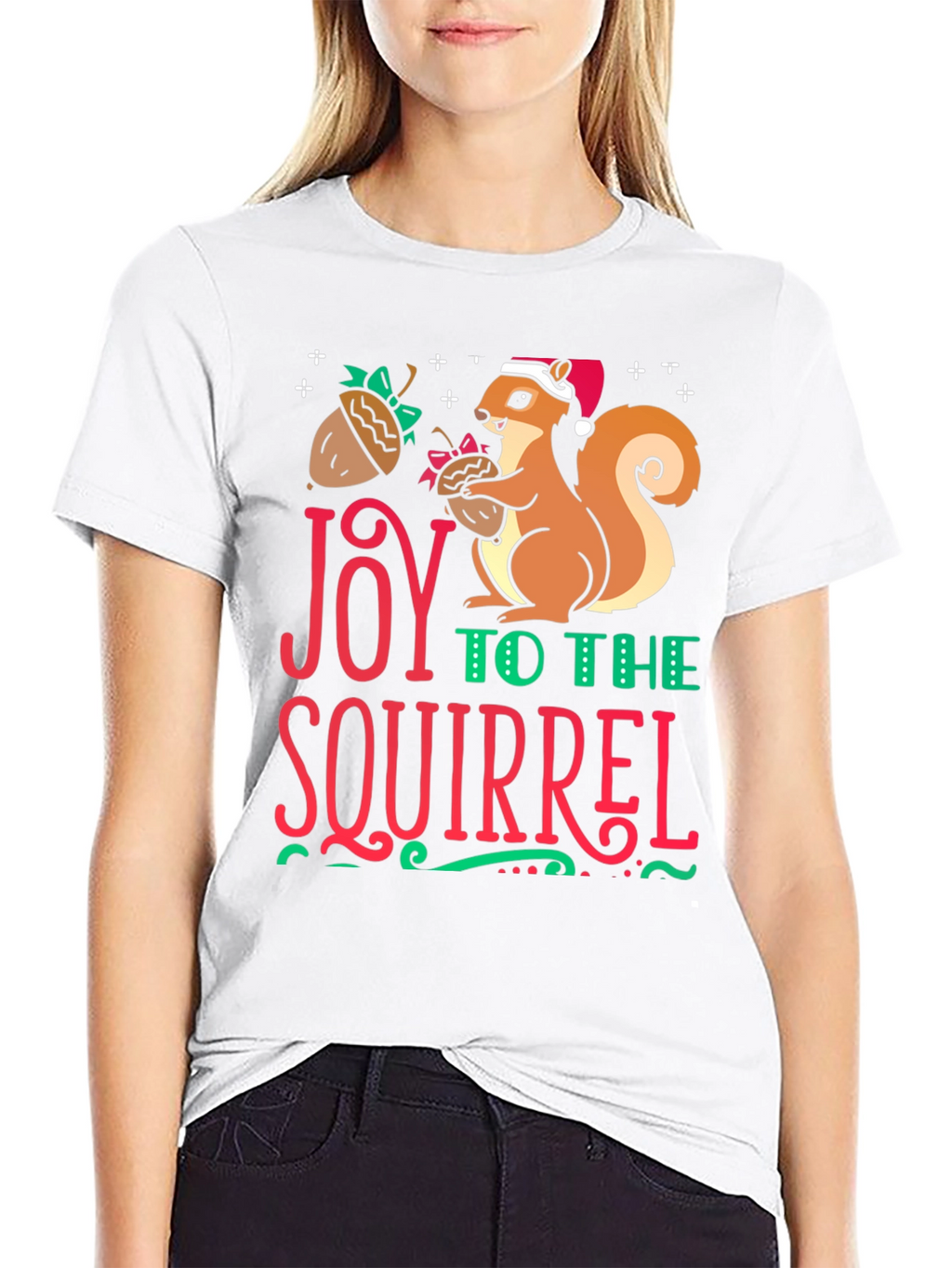 Joy to the Squirrel Holiday T-Shirt