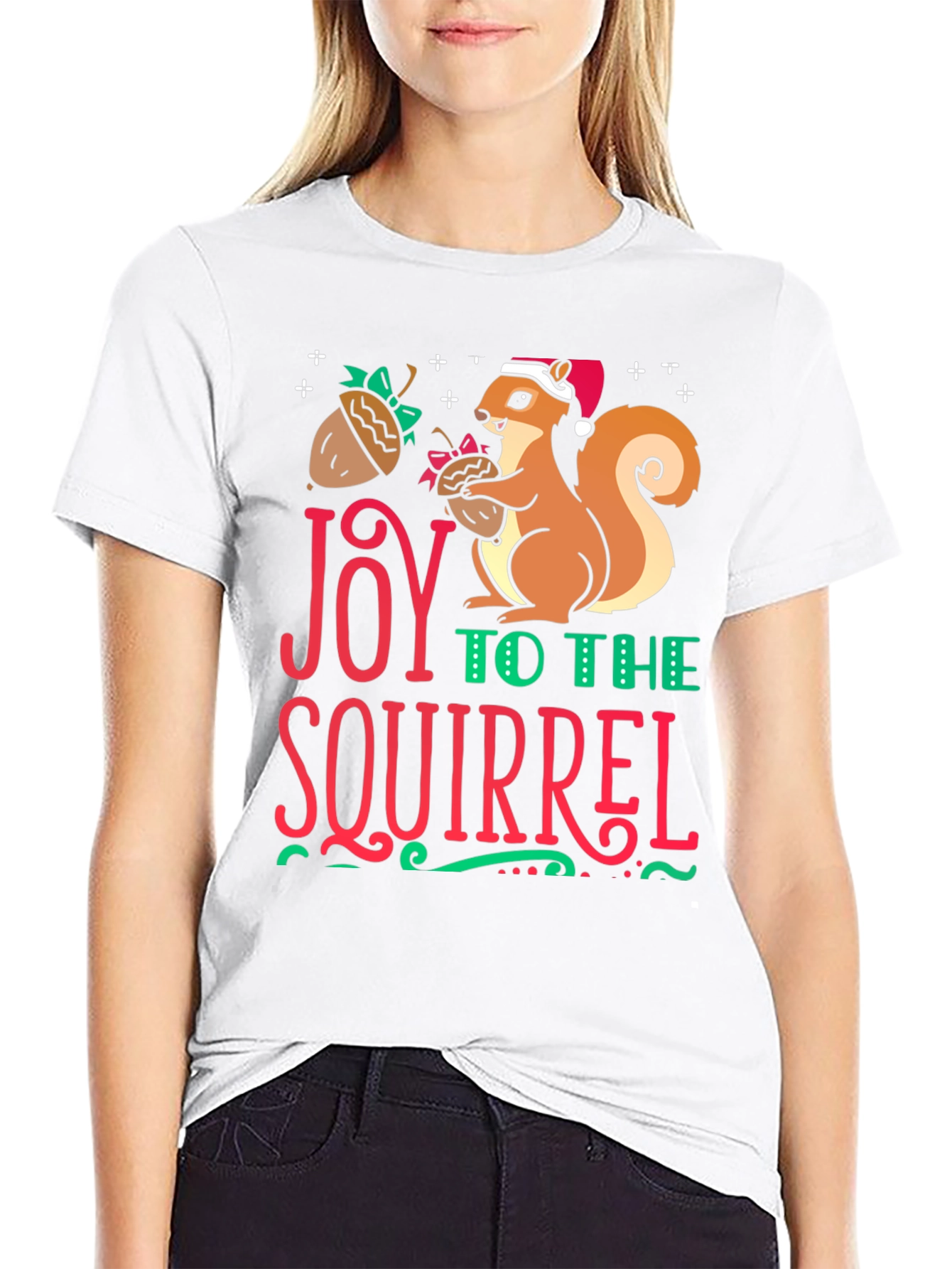 Joy to the Squirrel Holiday T-Shirt