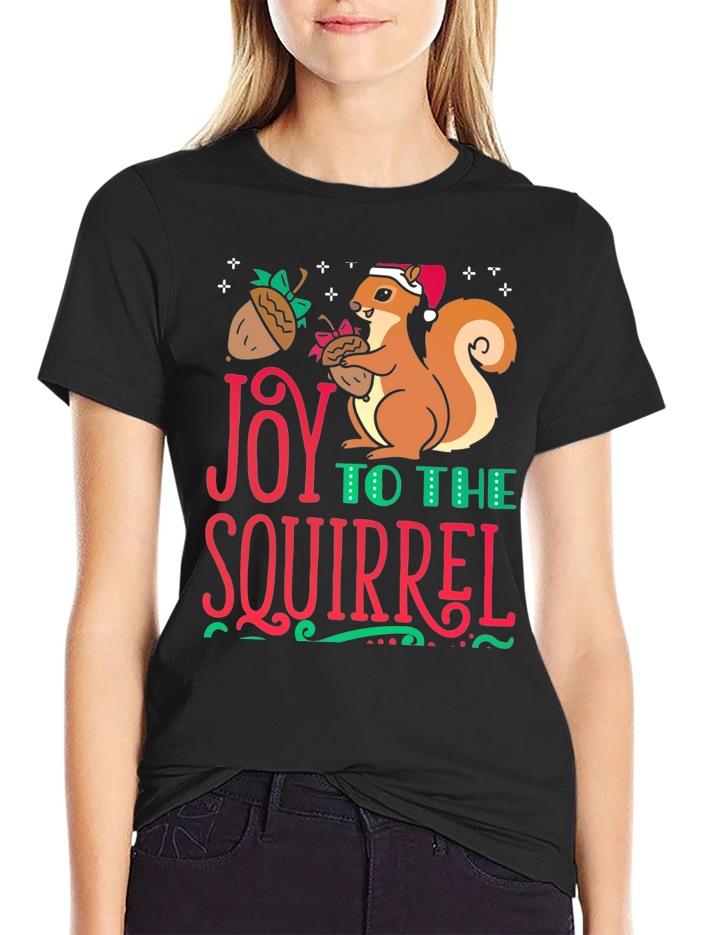 Joy to the Squirrel Holiday T-Shirt