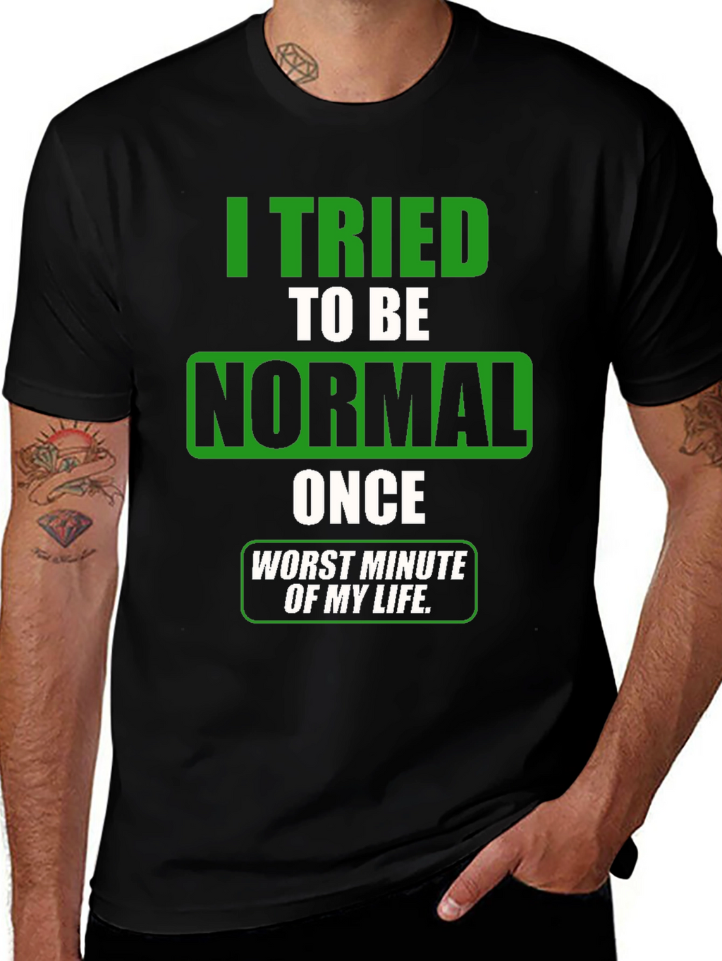 Funny Tried To Be Normal Graphic T-Shirt