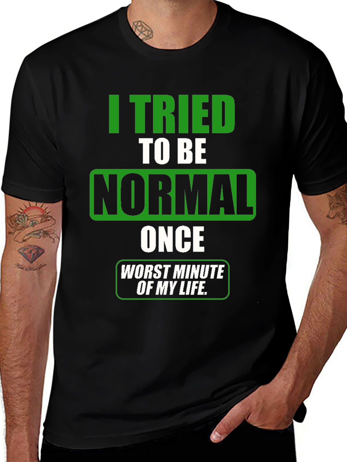 Funny Tried To Be Normal Graphic T-Shirt
