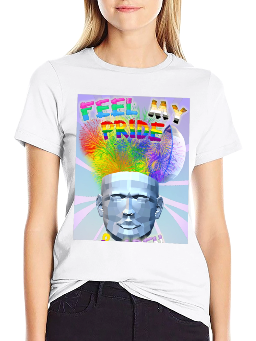 Feel My Pride Black Graphic Tee