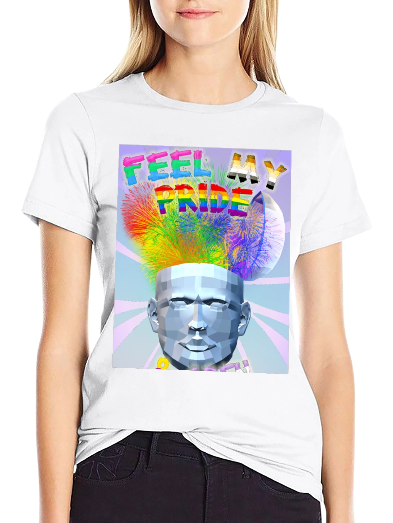 Feel My Pride Black Graphic Tee