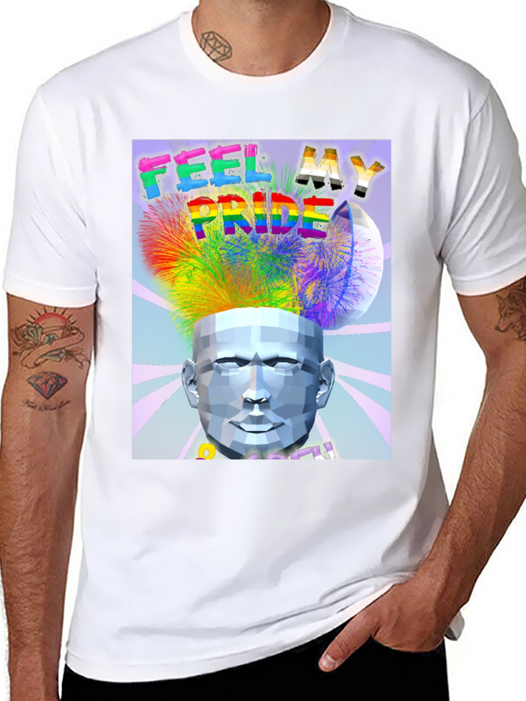 Feel My Pride Black Graphic Tee