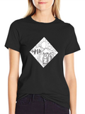 Mountain Scene Graphic Tee - Stylish Black Shirt