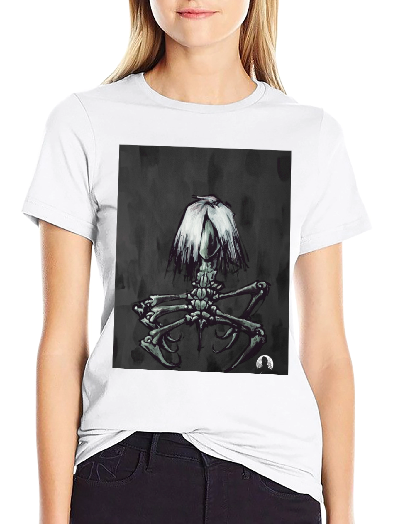 Dark Surreal Skeleton Art T-Shirt