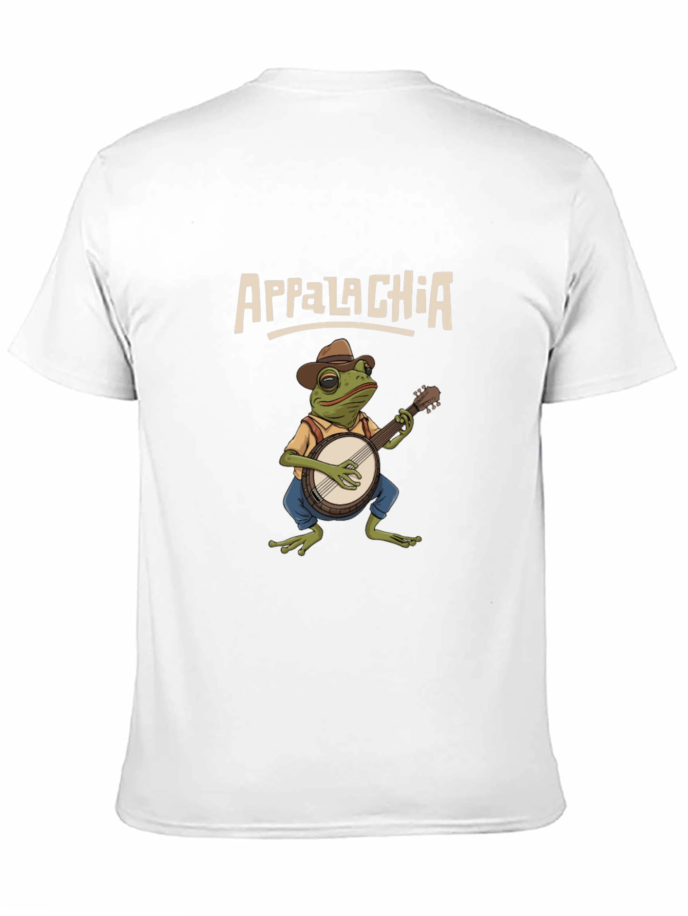 Appalachia Frog Banjo Graphic T-Shirt