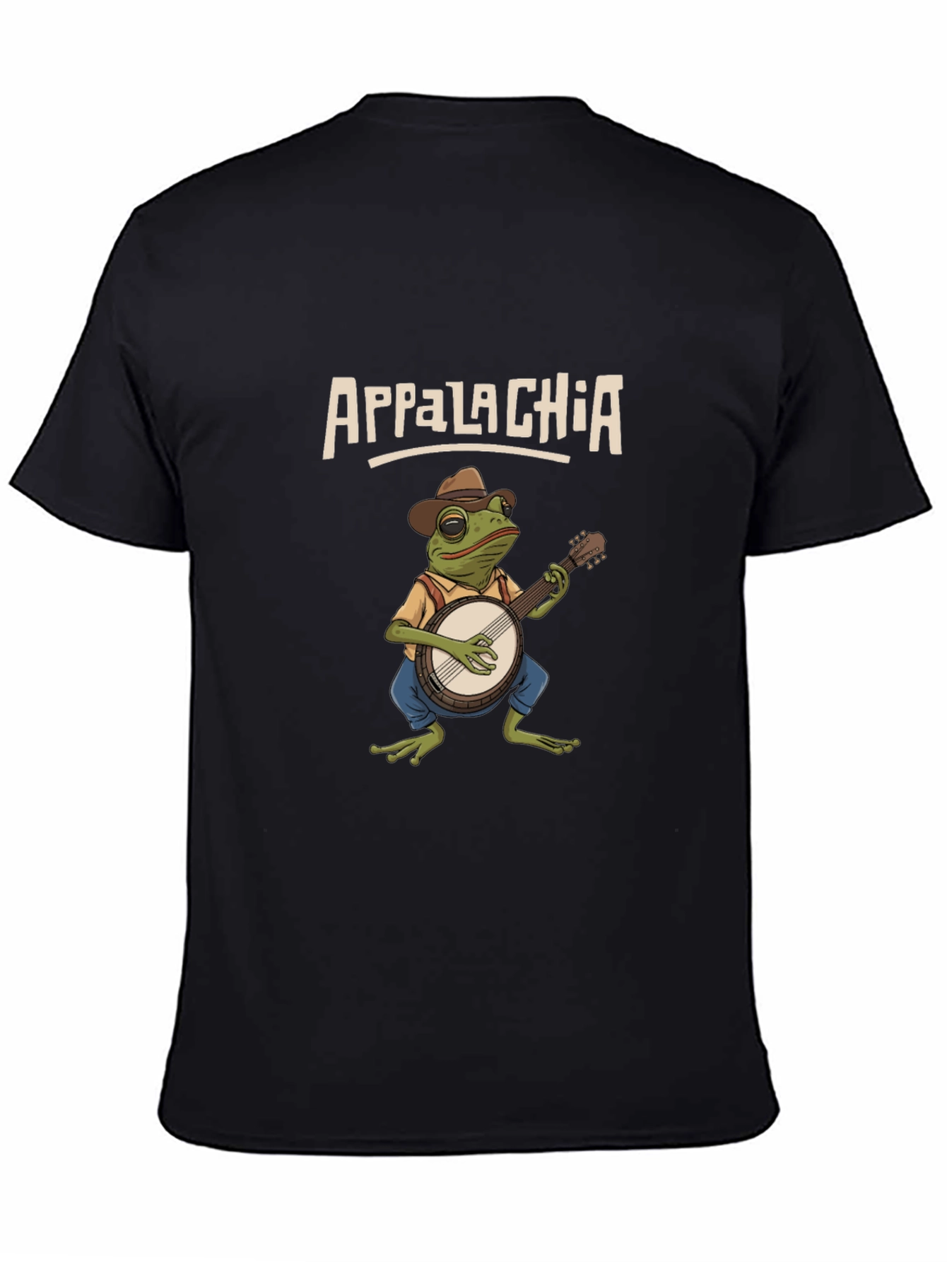 Appalachia Frog Banjo Graphic T-Shirt