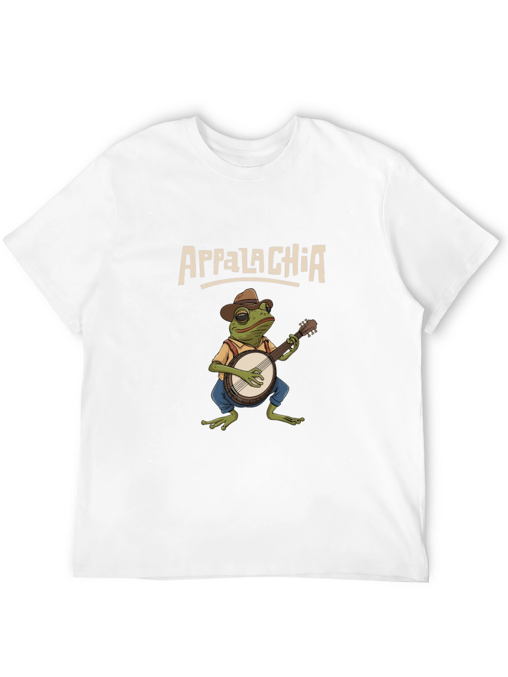 Appalachia Frog Banjo Graphic T-Shirt